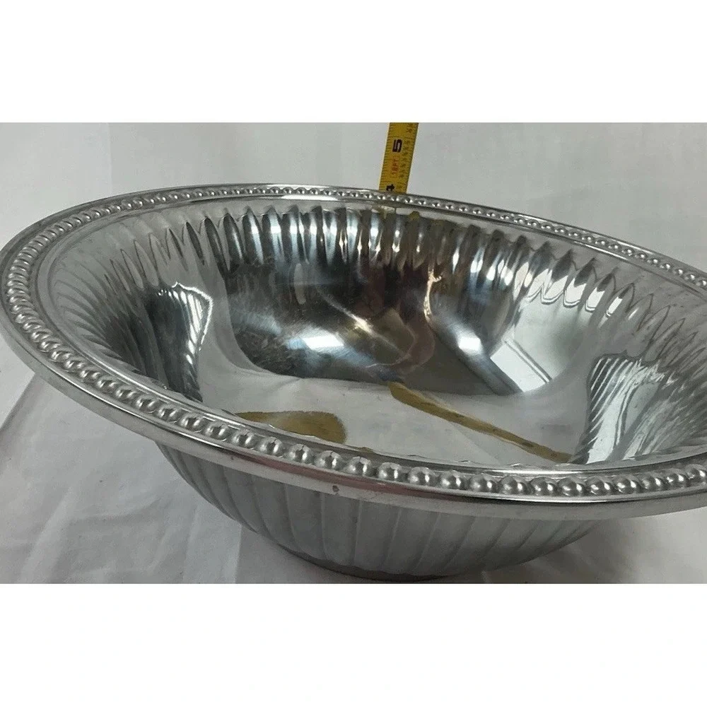 LARGE WILTON‎ ARMETALE SILVER TONED METAL 11.75